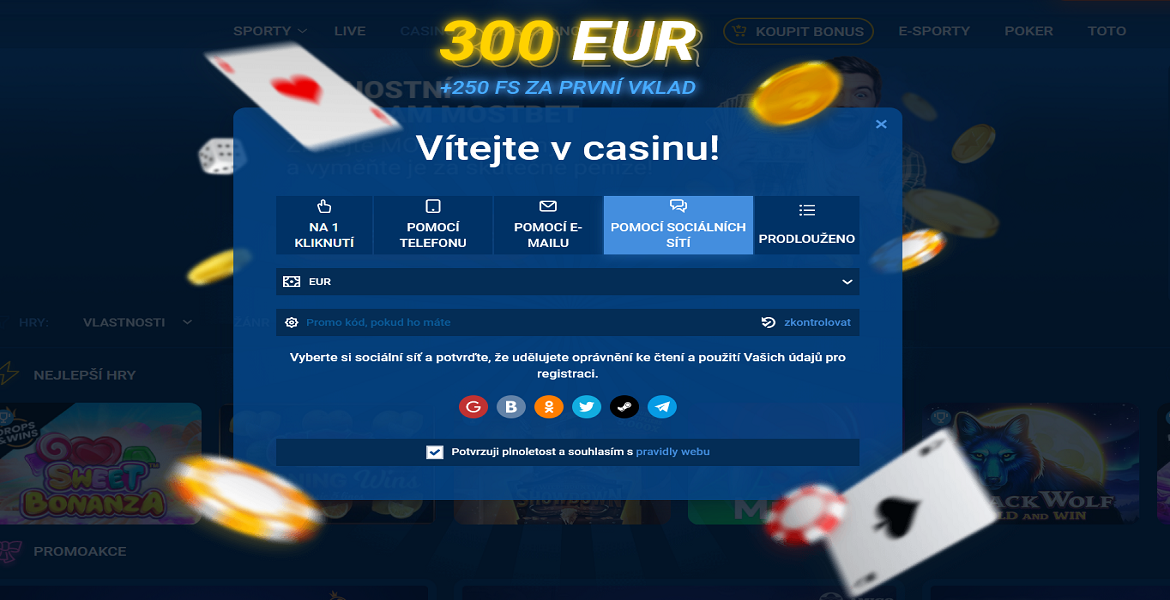 Vyplňte registrační formulář