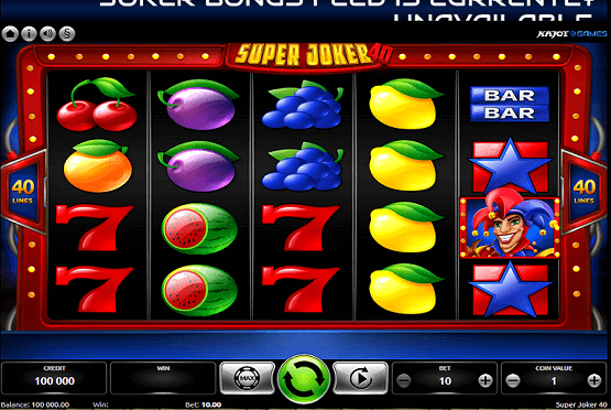 super joker 40 slot
